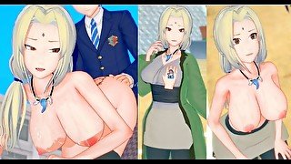 【エロゲーコイカツ！】Naruto(ナルト疾風伝) 綱手3DCG巨乳アニメ動画[Hentai Game Koikatsu! Tsunade (Anime 3DCG Video)]