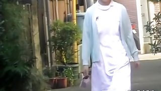 Leggy marvelous Asian hottie getting nicely fooled by some creative dude