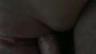 Screwing my sexy girl's shaved pussy in a missionary position