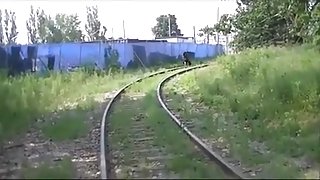 Nasty outdoor sex filmed on hidden livecam