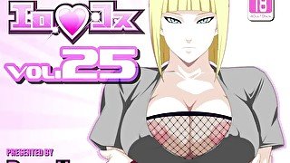 NARUTO - SAMUI WEARING WITHE COLOR UNDERWEAR TRY CUM INSIDE PUSSY AND ASS