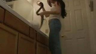 Secretly filming my nude 21 years sister