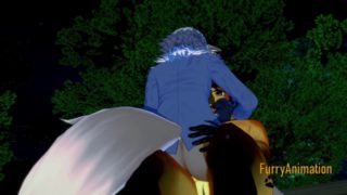 Furry Yaoi Hentai 3D - Horse with big Dick Fucks cute Gray Fox