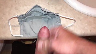Cumming on this mask for a second time now without washing it, next time I’ll enjoy wearing it 