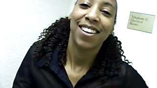 Skinny ebony girl goes wild over her lover's 11 inch BBC