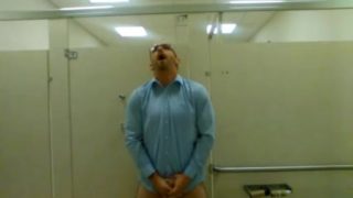 Jerking in Public Restroom