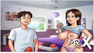 SummertimeSaga - Shows off $ 200 Tit E1 # 32