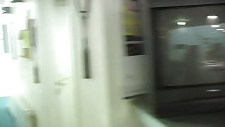 Gym lesbians dildo twats