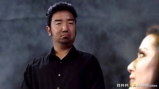 Extremely fuckable cum swallowing slut gets her face cum blasted