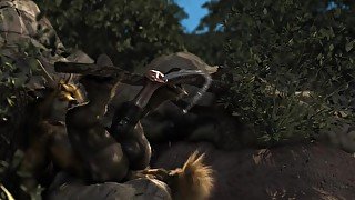 Sleepy deer having wet dream HD by h0rs3