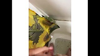 Best friend having fun in shower