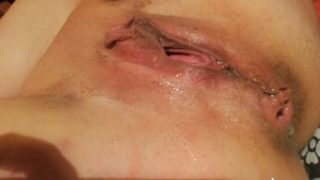 Naked bunny pissing, ass fuck and prolapse