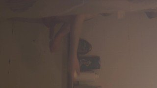 Touching himself in the shower!