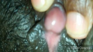 Big Ebony Clit Up Close Edging