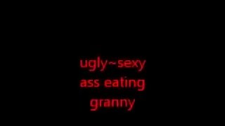 Granny eats ass