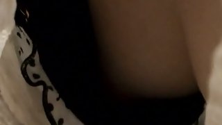 XXX downblouse Asian with a nice rack and smooth round titties