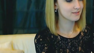 Cute Blonde Webcam Girl Masturbating