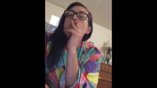 Periscope Nip Slip Wardrobe Malfunction Shows Porn Star Big Tits Smoking