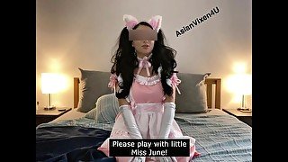 Japanese French maid fucks her face with a fuck machine. Follow AsianVixen4U on OnlyFans and Fansly!