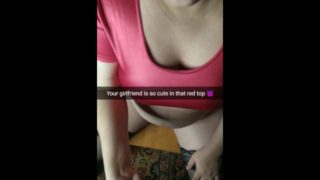 My college girlfriend start cheating! Even in join the gangbang sex [Cuckold RP Snapchat]