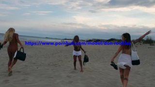 Brit Sluts Nudist Beach Flashing