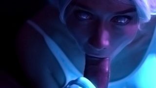 SecretCrush4K - Black Light Close Up Blowjob