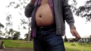 Stuffed with Burger meal with 4 doughnuts and dinner