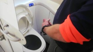 Airplane Bathroom Jerkoff
