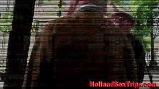 Euro sex worker negotiates fuck