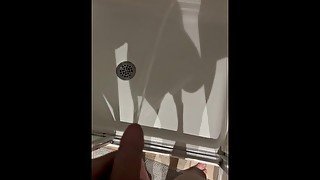 Hot 18 year old dick shower fun pee piss