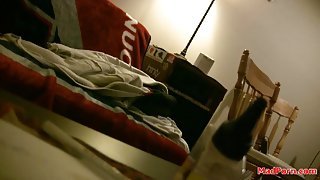 Close up blowjob and ball sucking with a hot slut