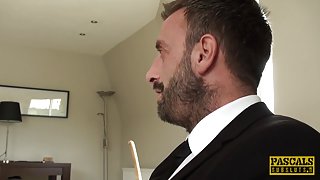 Bigtitted british sub pounded hard and rough