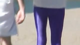 Long legged amateur in the candid ass leggings on my camera 03zo
