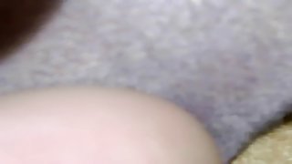 Boy plays with his shy girlfriend's hirsute muff for webcam