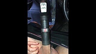 Wife Sucks me off with the Shop Vacuum Cleaner for the first time, Rewarded for Vacuuming her SUV